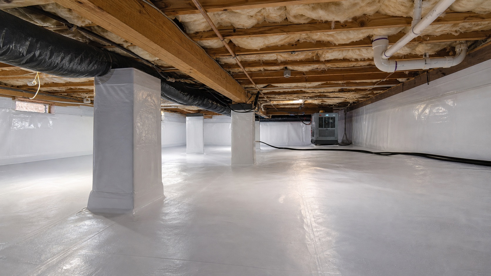 Sealed crawlspace encapsulation