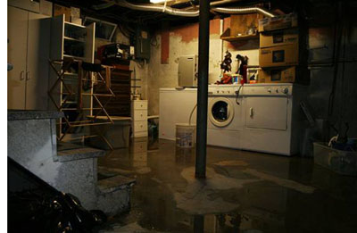 Before - Wet Basement